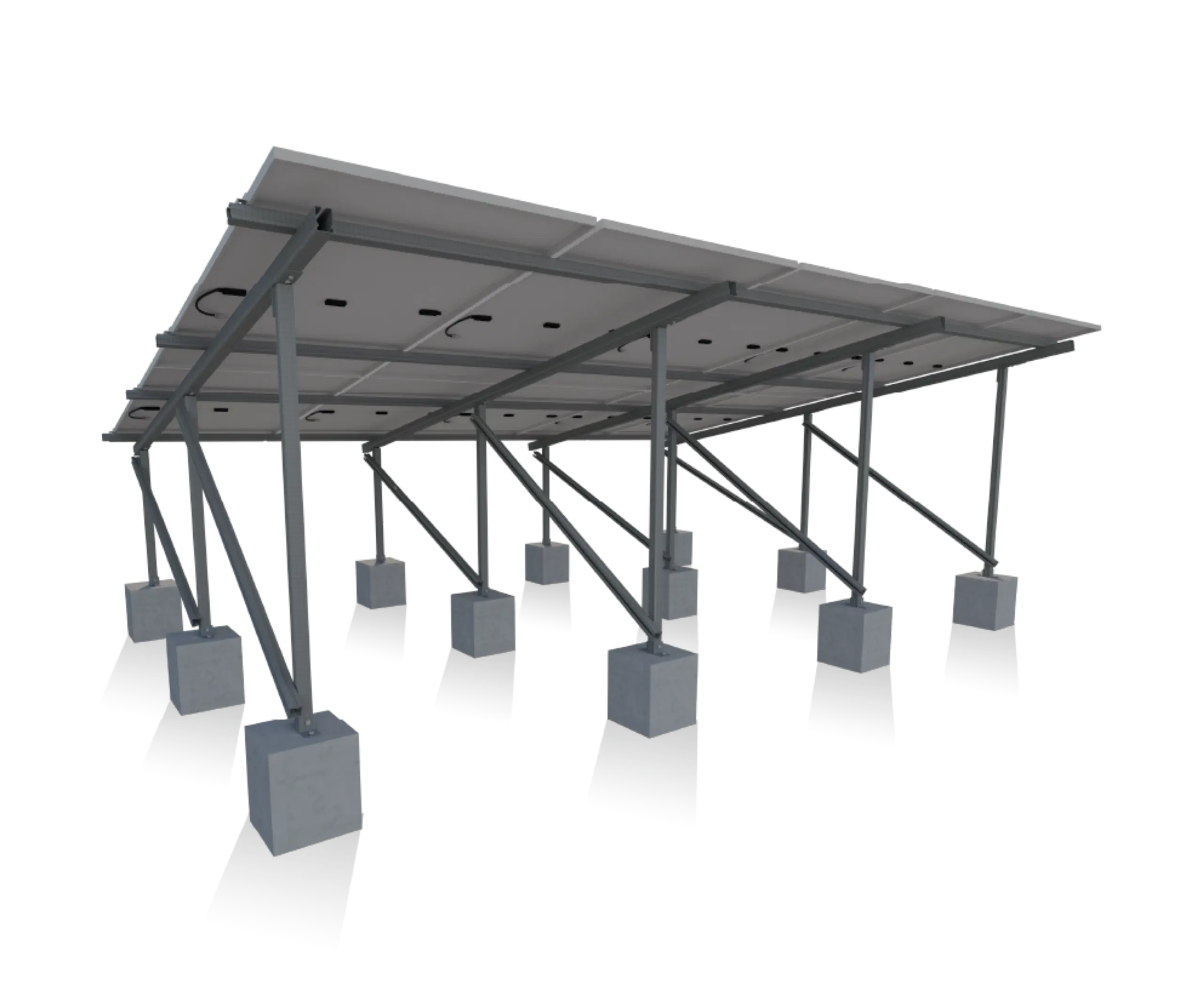 Flat Rooftop Mounting Structure
