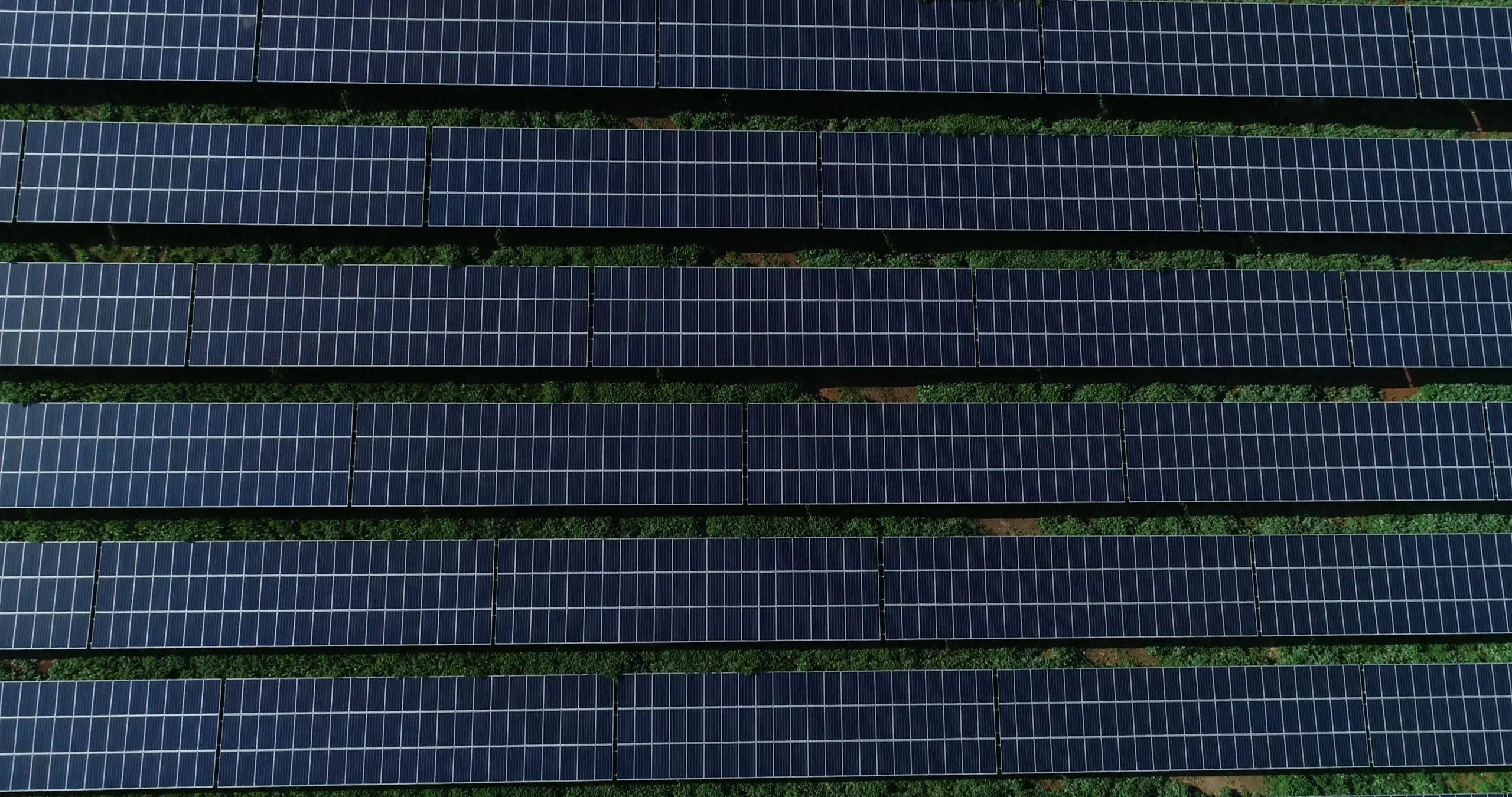Aerial module layout at the Clemenceau Abdali Medical Center solar field